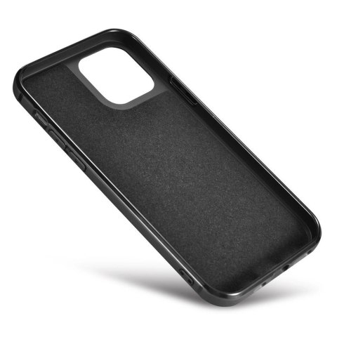 ICarer Leather Oil Wax etui pokryte naturalną skórą do iPhone 12 Pro Max czarny (ALI1206-BK) ICarer Leather Oil Wax etui pokryte naturalną skórą do iPhone 12 Pro Max czarny (ALI1206-BK)