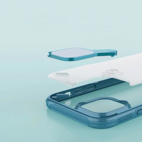 Nillkin Cyclops Case wytrzymałe etui z osłoną na aparat i składaną podstawką iPhone 13 Pro Max niebieski Nillkin Cyclops Case wytrzymałe etui z osłoną na aparat i składaną podstawką iPhone 13 Pro Max niebieski
