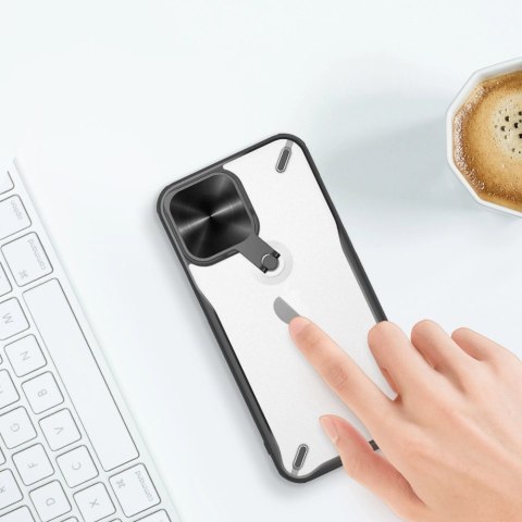 Nillkin Cyclops Case wytrzymałe etui z osłoną na aparat i składaną podstawką iPhone 13 Pro czarny Nillkin Cyclops Case wytrzymałe etui z osłoną na aparat i składaną podstawką iPhone 13 Pro czarny
