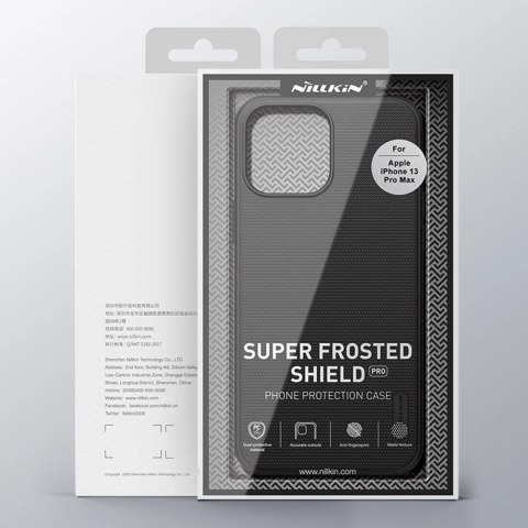 Nillkin Super Frosted Shield wzmocnione etui pokrowiec iPhone 13 Pro Max czarny Nillkin Super Frosted Shield wzmocnione etui pokrowiec iPhone 13 Pro Max czarny