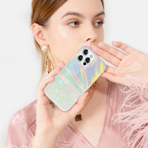 Kingxbar Shell Series luksusowe eleganckie etui na iPhone 13 Pro perłowy-miętowy Kingxbar Shell Series luksusowe eleganckie etui na iPhone 13 Pro perłowy-miętowy