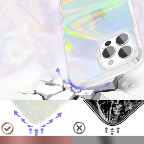Kingxbar Shell Series luksusowe eleganckie etui na iPhone 13 Pro perłowy-miętowy Kingxbar Shell Series luksusowe eleganckie etui na iPhone 13 Pro perłowy-miętowy