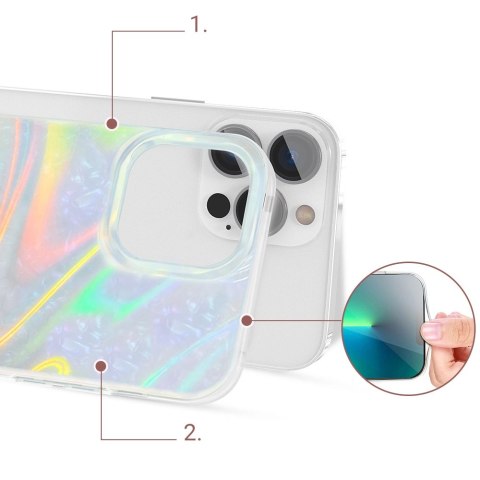 Kingxbar Shell Series luksusowe eleganckie etui na iPhone 13 Pro perłowy-miętowy Kingxbar Shell Series luksusowe eleganckie etui na iPhone 13 Pro perłowy-miętowy