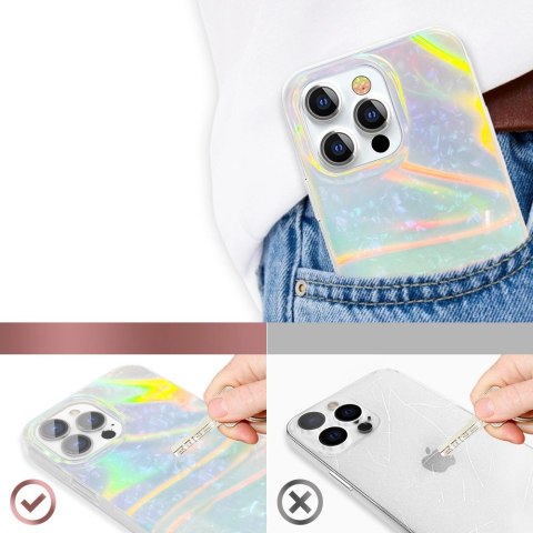 Kingxbar Shell Series luksusowe eleganckie etui na iPhone 13 Pro perłowy-miętowy Kingxbar Shell Series luksusowe eleganckie etui na iPhone 13 Pro perłowy-miętowy