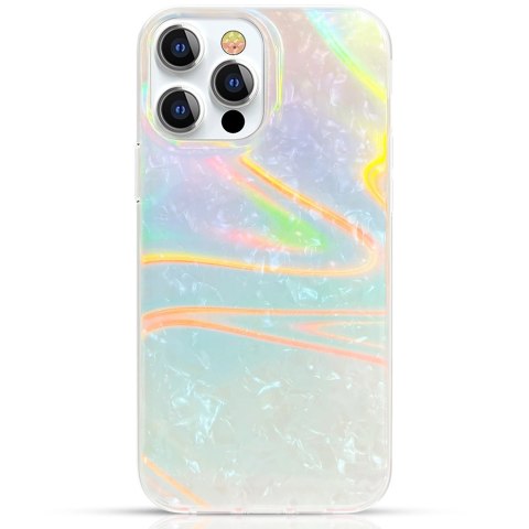 Kingxbar Shell Series luksusowe eleganckie etui na iPhone 13 Pro perłowy-niebieski Kingxbar Shell Series luksusowe eleganckie etui na iPhone 13 Pro perłowy-niebieski