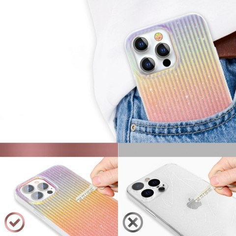 Kingxbar Travel Series luksusowe eleganckie etui na iPhone 13 Pro pomarańczowy (Sunset) Kingxbar Travel Series luksusowe eleganckie etui na iPhone 13 Pro pomarańczowy (Sunset)