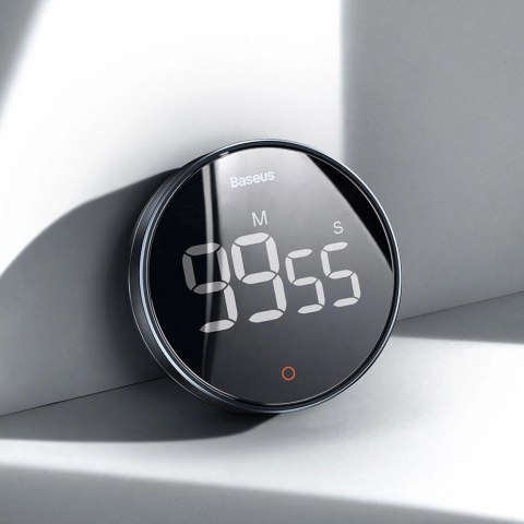 Baseus Heyo Pro obrotowy minutnik czasomierz elektroniczny timer szary (FMDS000013) Baseus Heyo Pro obrotowy minutnik czasomierz elektroniczny timer szary (FMDS000013)