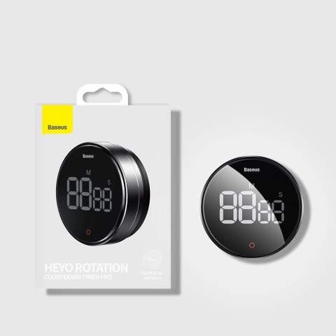 Baseus Heyo Pro obrotowy minutnik czasomierz elektroniczny timer szary (FMDS000013) Baseus Heyo Pro obrotowy minutnik czasomierz elektroniczny timer szary (FMDS000013)