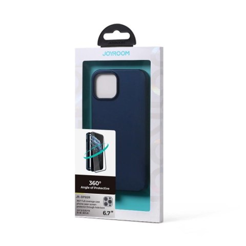 Joyroom 360 Full Case etui pokrowiec do iPhone 13 Pro Max obudowa na tył i przód + szkło hartowane niebieski (JR-BP928 blue) Joyroom 360 Full Case etui pokrowiec do iPhone 13 Pro Max obudowa na tył i przód + szkło hartowane niebieski (JR-BP928 blue)