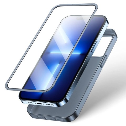 Joyroom 360 Full Case etui pokrowiec do iPhone 13 Pro obudowa na tył i przód + szkło hartowane szary (JR-BP935 tranish) Joyroom 360 Full Case etui pokrowiec do iPhone 13 Pro obudowa na tył i przód + szkło hartowane szary (JR-BP935 tranish)
