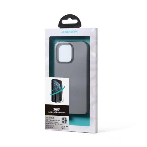 Joyroom 360 Full Case etui pokrowiec do iPhone 13 Pro obudowa na tył i przód + szkło hartowane szary (JR-BP935 tranish) Joyroom 360 Full Case etui pokrowiec do iPhone 13 Pro obudowa na tył i przód + szkło hartowane szary (JR-BP935 tranish)