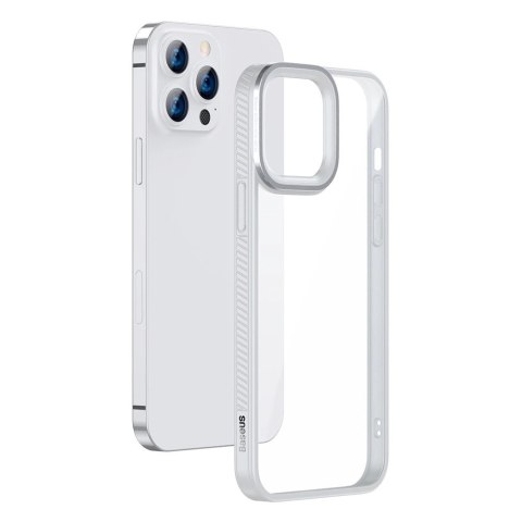 Baseus Crystal Phone Case pancerne etui do iPhone 13 Pro z żelową ramką szary (ARJT000413) Baseus Crystal Phone Case pancerne etui do iPhone 13 Pro z żelową ramką szary (ARJT000413)