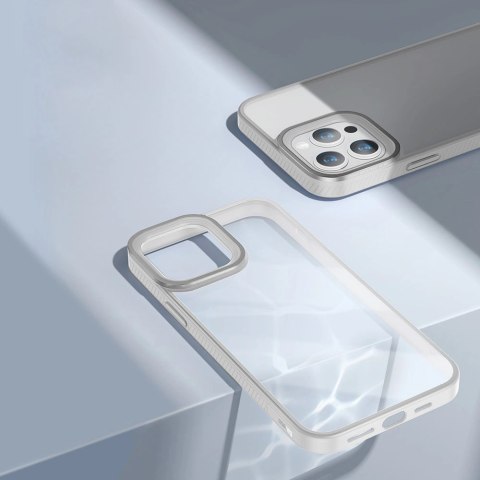 Baseus Crystal Phone Case pancerne etui do iPhone 13 Pro z żelową ramką szary (ARJT000413) Baseus Crystal Phone Case pancerne etui do iPhone 13 Pro z żelową ramką szary (ARJT000413)