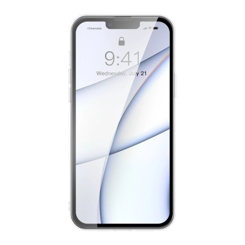 Baseus Frosted Glass Case etui pokrowiec do iPhone 13 Pro Max sztywna obudowa z żelową ramką przezroczysty (ARWS000202) Baseus Frosted Glass Case etui pokrowiec do iPhone 13 Pro Max sztywna obudowa z żelową ramką przezroczysty (ARWS000202)
