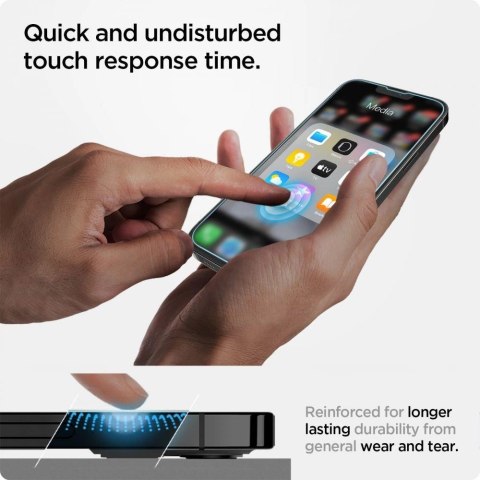 Szkło hartowane Spigen Glas.tR EZ Fit na iPhone 13 / 13 Pro / 14 - 2 szt. Szkło hartowane Spigen Glas.tR EZ Fit na iPhone 13 / 13 Pro / 14 - 2 szt.