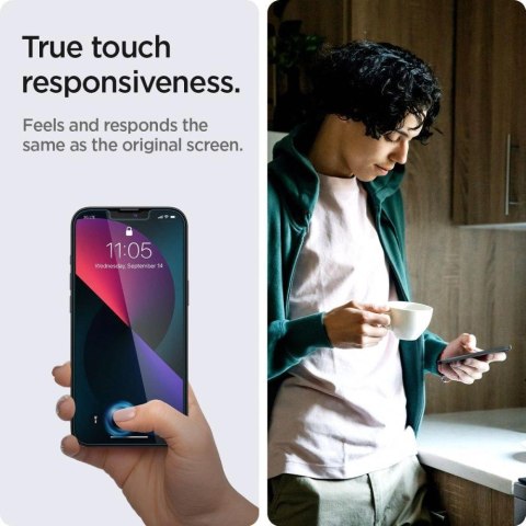 Szkło hartowane Spigen Glas.tR EZ Fit na iPhone 13 / 13 Pro / 14 - 2 szt. Szkło hartowane Spigen Glas.tR EZ Fit na iPhone 13 / 13 Pro / 14 - 2 szt.