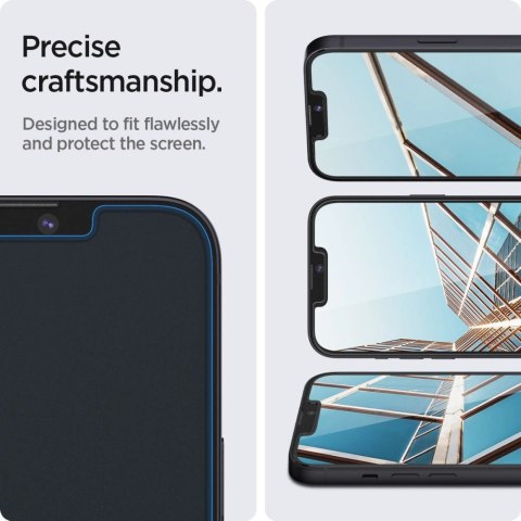 Szkło hartowane Spigen Glas.tR EZ Fit na iPhone 13 / 13 Pro / 14 - 2 szt. Szkło hartowane Spigen Glas.tR EZ Fit na iPhone 13 / 13 Pro / 14 - 2 szt.