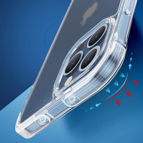 Joyroom Defender Series etui pokrowiec do iPhone 13 Pro Max pancerna obudowa z haczykami podstawką przezroczysty (JR-BP956) Joyroom Defender Series etui pokrowiec do iPhone 13 Pro Max pancerna obudowa z haczykami podstawką przezroczysty (JR-BP956)