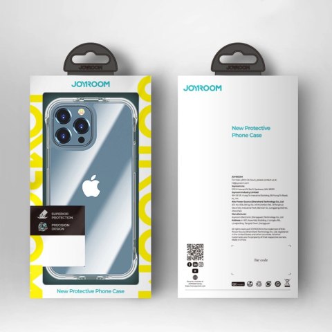 Joyroom Defender Series etui pokrowiec do iPhone 13 Pro Max pancerna obudowa z haczykami podstawką przezroczysty (JR-BP956) Joyroom Defender Series etui pokrowiec do iPhone 13 Pro Max pancerna obudowa z haczykami podstawką przezroczysty (JR-BP956)