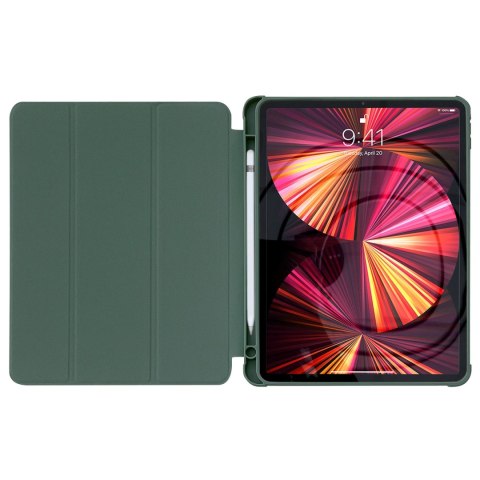 Stand Tablet Case etui Smart Cover pokrowiec na iPad mini 2021 z funkcja podstawki zielony Stand Tablet Case etui Smart Cover pokrowiec na iPad mini 2021 z funkcja podstawki zielony