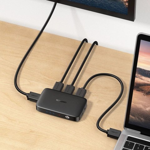 Ugreen przełącznik rozdzielacz splitter switch HDMI - 3x HDMI 4K 30Hz czarny (CM332 80125) Ugreen przełącznik rozdzielacz splitter switch HDMI - 3x HDMI 4K 30Hz czarny (CM332 80125)