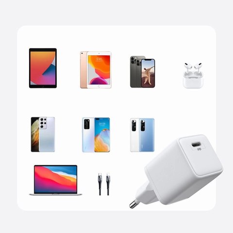 Joyroom szybka ładowarka sieciowa USB Typ C 25W 3A wtyczka EU biały (L-P251) Joyroom szybka ładowarka sieciowa USB Typ C 25W 3A wtyczka EU biały (L-P251)