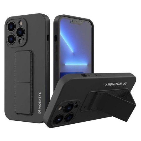 Wozinsky Kickstand Case silikonowe etui z podstawką iPhone 13 mini czarne Wozinsky Kickstand Case silikonowe etui z podstawką iPhone 13 mini czarne