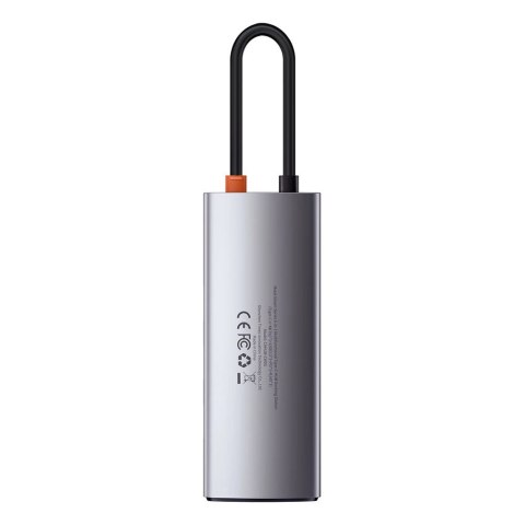 Baseus Metal Gleam Series multifunkcjonalny HUB USB 5w1 USB Typ C PD 100W HDMI szary (WKWG020013) Baseus Metal Gleam Series multifunkcjonalny HUB USB 5w1 USB Typ C PD 100W HDMI szary (WKWG020013)