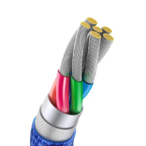 Baseus Crystal Shine Series kabel przewód USB do szybkiego ładowania i transferu danych USB Typ A - USB Typ C 100W 2m niebieski Baseus Crystal Shine Series kabel przewód USB do szybkiego ładowania i transferu danych USB Typ A - USB Typ C 100W 2m niebieski