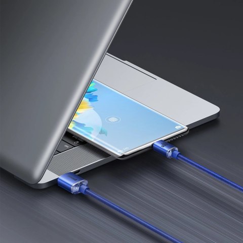 Baseus Crystal Shine Series kabel przewód USB do szybkiego ładowania i transferu danych USB Typ A - USB Typ C 100W 2m niebieski Baseus Crystal Shine Series kabel przewód USB do szybkiego ładowania i transferu danych USB Typ A - USB Typ C 100W 2m niebieski