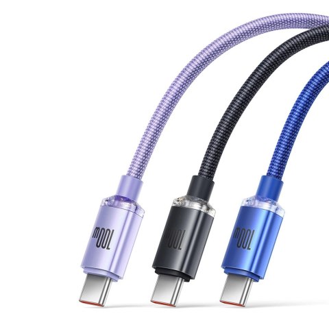 Baseus Crystal Shine Series kabel przewód USB do szybkiego ładowania i transferu danych USB Typ A - USB Typ C 100W 2m niebieski Baseus Crystal Shine Series kabel przewód USB do szybkiego ładowania i transferu danych USB Typ A - USB Typ C 100W 2m niebieski