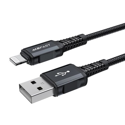 Acefast kabel MFI USB - Lightning 1,8m, 2,4A czarny (C4-02 A Black) Acefast kabel MFI USB - Lightning 1,8m, 2,4A czarny (C4-02 A Black)