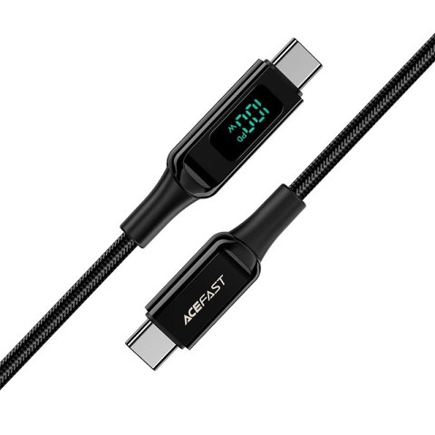 Kabel Acefast C6-03 Black USB-C - USB-C PD QC 100W 5A 480Mb/s 2m - czarny Kabel Acefast C6-03 Black USB-C - USB-C PD QC 100W 5A 480Mb/s 2m - czarny