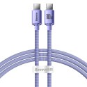 Kabel Baseus CAJY000701 USB-C - USB-C PD 100W 5A 480Mb/s 1,2m - fioletowy
