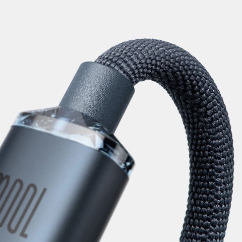 Kabel Baseus CAJY000705 USB-C - USB-C PD QC 100W 5A 480Mb/s 2m - fioletowy Kabel Baseus CAJY000705 USB-C - USB-C PD QC 100W 5A 480Mb/s 2m - fioletowy