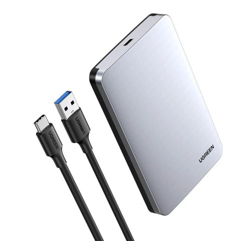 Kieszeń Ugreen CM300 70498 na dysk twardy 2,5'' SATA 3.0 6Gbps - szary + kabel USB-C - USB-A 0.5m Kieszeń Ugreen CM300 70498 na dysk twardy 2,5'' SATA 3.0 6Gbps - szary + kabel USB-C - USB-A 0.5m