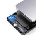 Kieszeń Ugreen CM300 70498 na dysk twardy 2,5'' SATA 3.0 6Gbps - szary + kabel USB-C - USB-A 0.5m