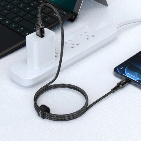 Acefast kabel MFI USB - Lightning 1,2m, 2,4A czarny (C1-02 black) Acefast kabel MFI USB - Lightning 1,2m, 2,4A czarny (C1-02 black)