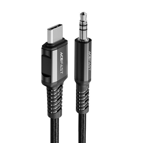 Acefast kabel audio USB Typ C - 3,5mm mini jack (męski) 1,2m, AUX czarny (C1-08 black) Acefast kabel audio USB Typ C - 3,5mm mini jack (męski) 1,2m, AUX czarny (C1-08 black)