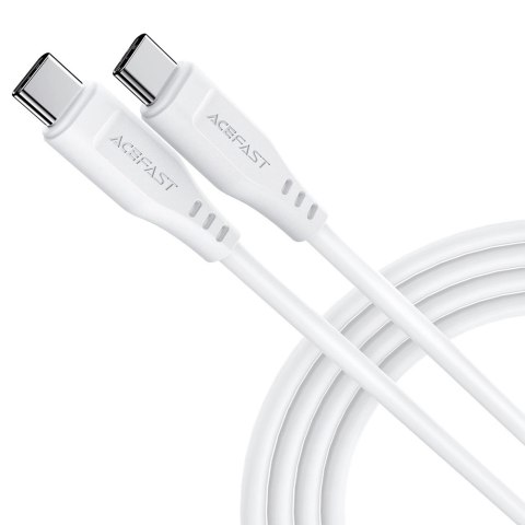Kabel Acefast C3-03 USB-C - USB-C PD QC 60W 3A 480Mb/s 1,2m - biały Kabel Acefast C3-03 USB-C - USB-C PD QC 60W 3A 480Mb/s 1,2m - biały