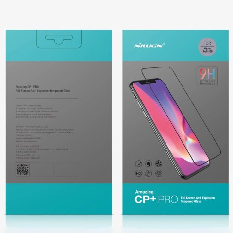 Nillkin CP+PRO ultracienkie szkło hartowane na cały ekran z ramką 0,2 mm 9H Xiaomi Redmi 10 czarny Nillkin CP+PRO ultracienkie szkło hartowane na cały ekran z ramką 0,2 mm 9H Xiaomi Redmi 10 czarny