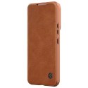 Nillkin Qin Leather Pro Case etui do Samsung Galaxy S22+ (S22 Plus) osłona na aparat kabura pokrowiec obudowa z klapką brązowy Nillkin Qin Leather Pro Case etui do Samsung Galaxy S22+ (S22 Plus) osłona na aparat kabura pokrowiec obudowa z klapką brązowy