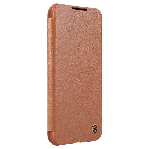 Nillkin Qin Leather Pro Case etui do Samsung Galaxy S22+ (S22 Plus) osłona na aparat kabura pokrowiec obudowa z klapką brązowy Nillkin Qin Leather Pro Case etui do Samsung Galaxy S22+ (S22 Plus) osłona na aparat kabura pokrowiec obudowa z klapką brązowy