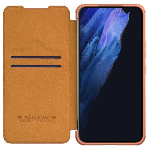 Nillkin Qin Leather Pro Case etui do Samsung Galaxy S22+ (S22 Plus) osłona na aparat kabura pokrowiec obudowa z klapką brązowy Nillkin Qin Leather Pro Case etui do Samsung Galaxy S22+ (S22 Plus) osłona na aparat kabura pokrowiec obudowa z klapką brązowy