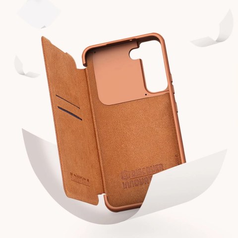 Nillkin Qin Leather Pro Case etui do Samsung Galaxy S22+ (S22 Plus) osłona na aparat kabura pokrowiec obudowa z klapką brązowy Nillkin Qin Leather Pro Case etui do Samsung Galaxy S22+ (S22 Plus) osłona na aparat kabura pokrowiec obudowa z klapką brązowy
