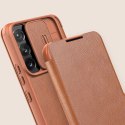 Nillkin Qin Leather Pro Case etui do Samsung Galaxy S22+ (S22 Plus) osłona na aparat kabura pokrowiec obudowa z klapką brązowy Nillkin Qin Leather Pro Case etui do Samsung Galaxy S22+ (S22 Plus) osłona na aparat kabura pokrowiec obudowa z klapką brązowy