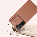 Nillkin Qin Leather Pro Case etui do Samsung Galaxy S22+ (S22 Plus) osłona na aparat kabura pokrowiec obudowa z klapką brązowy Nillkin Qin Leather Pro Case etui do Samsung Galaxy S22+ (S22 Plus) osłona na aparat kabura pokrowiec obudowa z klapką brązowy
