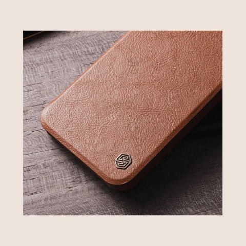 Nillkin Qin Leather Pro Case etui do Samsung Galaxy S22+ (S22 Plus) osłona na aparat kabura pokrowiec obudowa z klapką brązowy Nillkin Qin Leather Pro Case etui do Samsung Galaxy S22+ (S22 Plus) osłona na aparat kabura pokrowiec obudowa z klapką brązowy