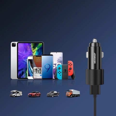 Joyroom samochodowa ładowarka 2 x USB z podświetleniem 24W czarny (JR-CL10) Joyroom samochodowa ładowarka 2 x USB z podświetleniem 24W czarny (JR-CL10)