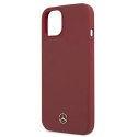 Etui Mercedes Silicone Line na iPhone 13 mini - czerwone Etui Mercedes Silicone Line na iPhone 13 mini - czerwone
